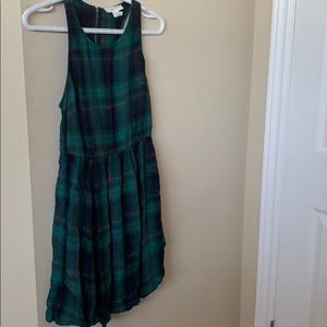 Forever 21 Plaid Green and Black Dress